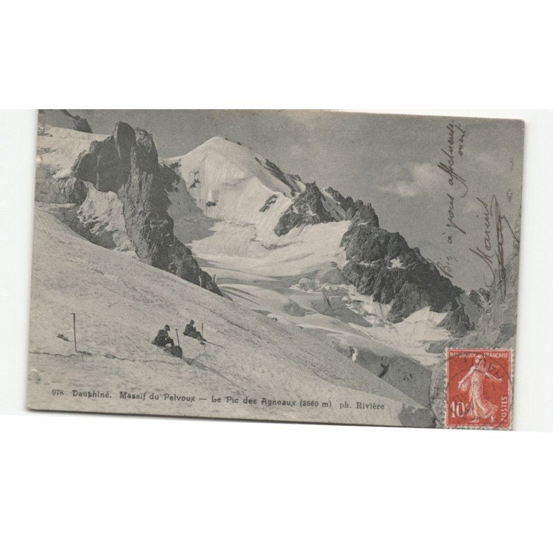 MILITAIRES CHASSEURS ALPINS: massif du pelvoux pic des agneaux - très bon état