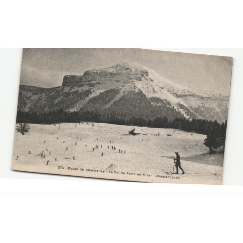 MILITAIRES CHASSEURS ALPINS: massif de chartreuse le col de porter en hiver chamechaude - très bon état