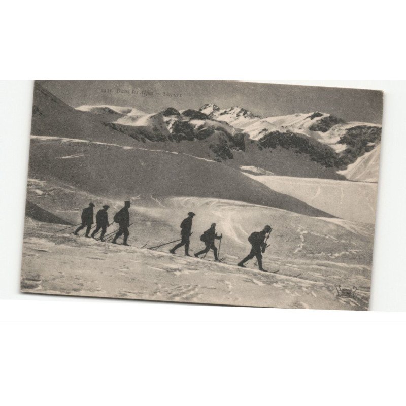 MILITAIRES CHASSEURS ALPINS: skieurs - très bon état