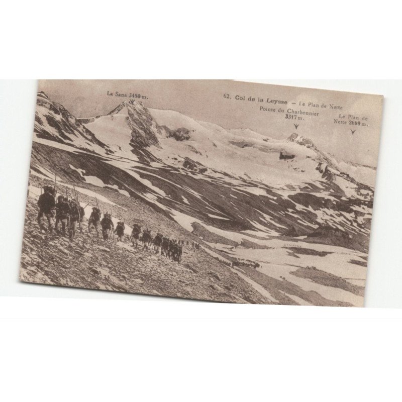 MILITAIRE CHASSEURS ALPINS: col de la leysse, le plan de nette - très bon état