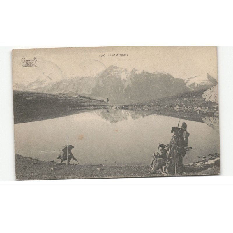 MILITAIRE CHASSEURS ALPINS: lac alpestre - très bon état