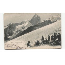 MILITAIRE CHASSEURS ALPINS: manoeuvres, la meije, vue du glacier du lac - très bon état