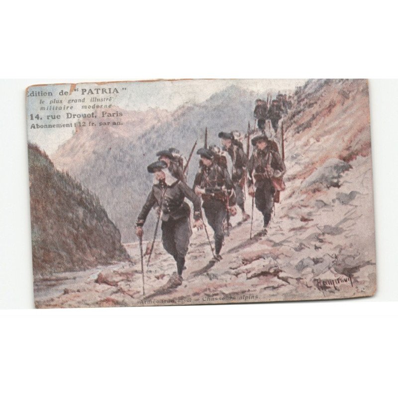 MILITAIRE CHASSEURS ALPINS: patria, le plus grand illustré militaire moderne - très bon état
