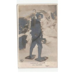 MILITAIRE CHASSEURS ALPINS: les raquettes - très bon état