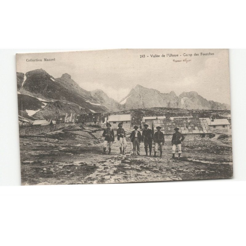 MILITAIRE CHASSEURS ALPINS: camp des fourches - très bon état