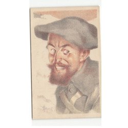 MILITAIRE CHASSEURS ALPINS: illustration - très bon état