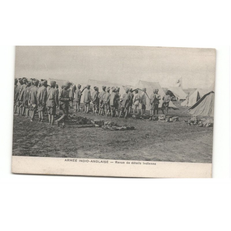 MILITAIRES: Indes, Hindou, Sikh, armée indio-anglaise revue de détails indienne - très bon état