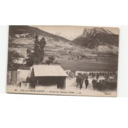 MILITAIRES CHASSEURS ALPINS: lus-la-croix-haute, arrivée des chasseurs alpins - très bon état