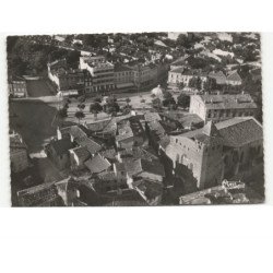 GAILLAC: centre, place de la libération vue aérienne 10x15 - très bon état