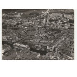 CASTRES: la place nationale et quartier villegoudou vue aérienne 10x15 - très bon état
