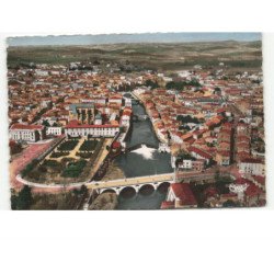 CASTRES: les ponts sur l'agout     vue aérienne 10x15 - très bon état