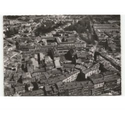 CASTRES: maisons sur l'agout et vue sur le mail vue aérienne 10x15 - très bon état