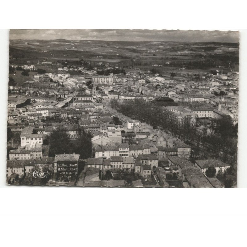 CASTRES: quartier de l'albinque prise de l'avenue de lavaur vue aérienne 10x15 - très bon état