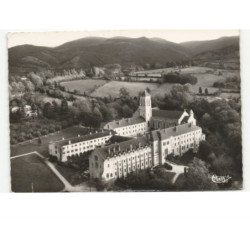 DOURGNE: abbaye saint-benoit d'en-calcat vue aérienne 10x15 - très bon état