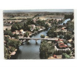 GUITALENS: panorama sur guitalens et l'albarède vue aérienne 10x15 - très bon état