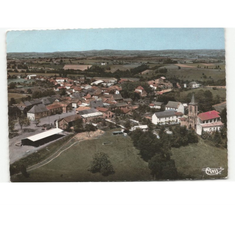 MIRANDOL: vue générale vue aérienne 10x15 - très bon état