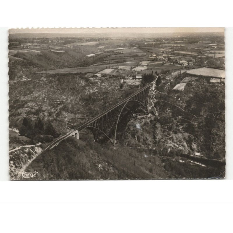 TANUS: viaduc du viaur vue aérienne 10x15 - très bon état