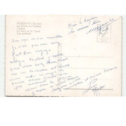 PICQUIGNY: souvenir de... vue aérienne 10x15 - très bon état