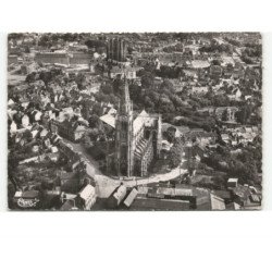 ABBEVILLE: église saint-jacques et saint-vulfran vue aérienne 10x15 - très bon état