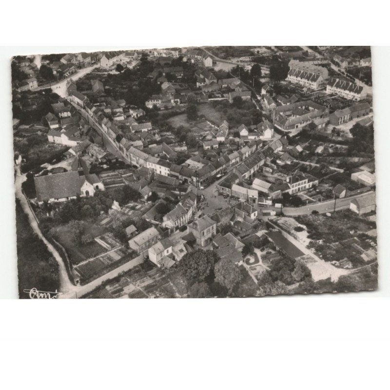 AIRAINES: vue générale vue aérienne 10x15 - très bon état