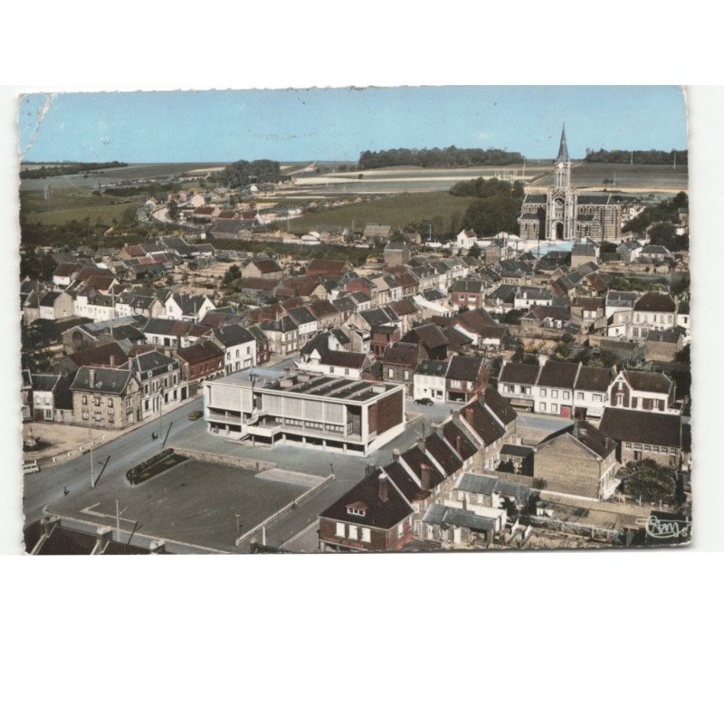 AILLY-sur-NOYE: vue générale vue aérienne 10x15 - état