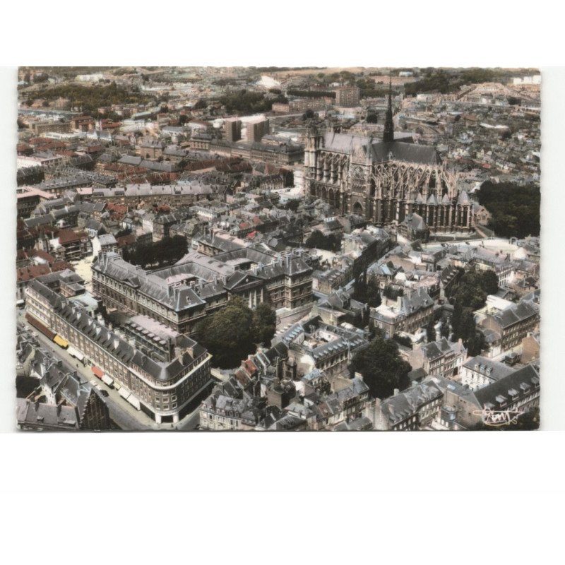 AMIENS: vue générale vue aérienne 10x15 - très bon état