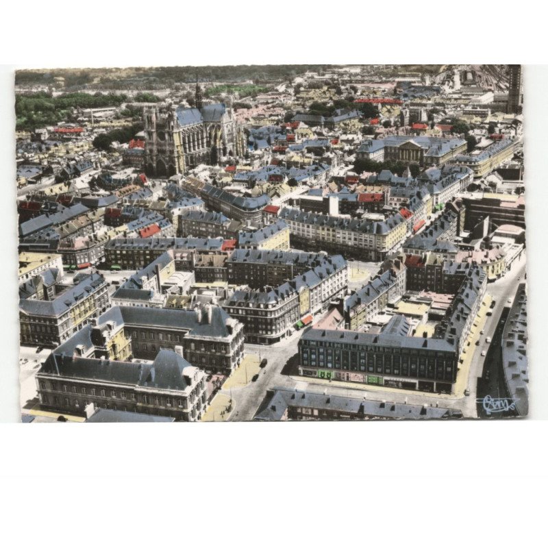 AMIENS: vue générale vue aérienne 10x15 - très bon état