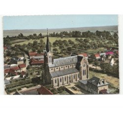 BERNAVILLE: l'église vue aérienne 10x15 - état