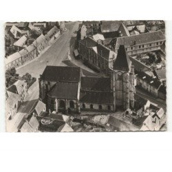 BRAY-sur-SOMME: l'église vue aérienne 10x15 - très bon état
