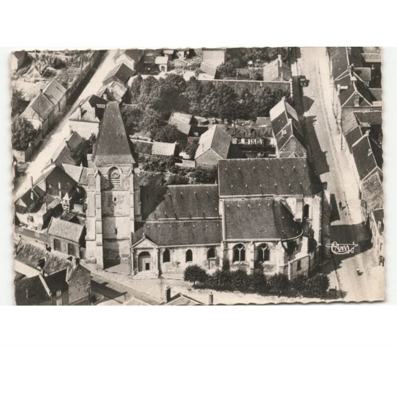 BRAY-sur-SOMME: vue aérienne 10x15 - très bon état