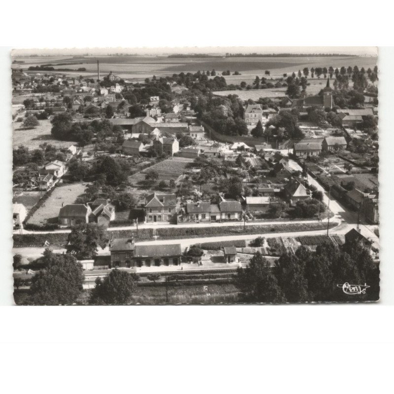 CARTIGNY: vue générale vue aérienne 10x15 - très bon état