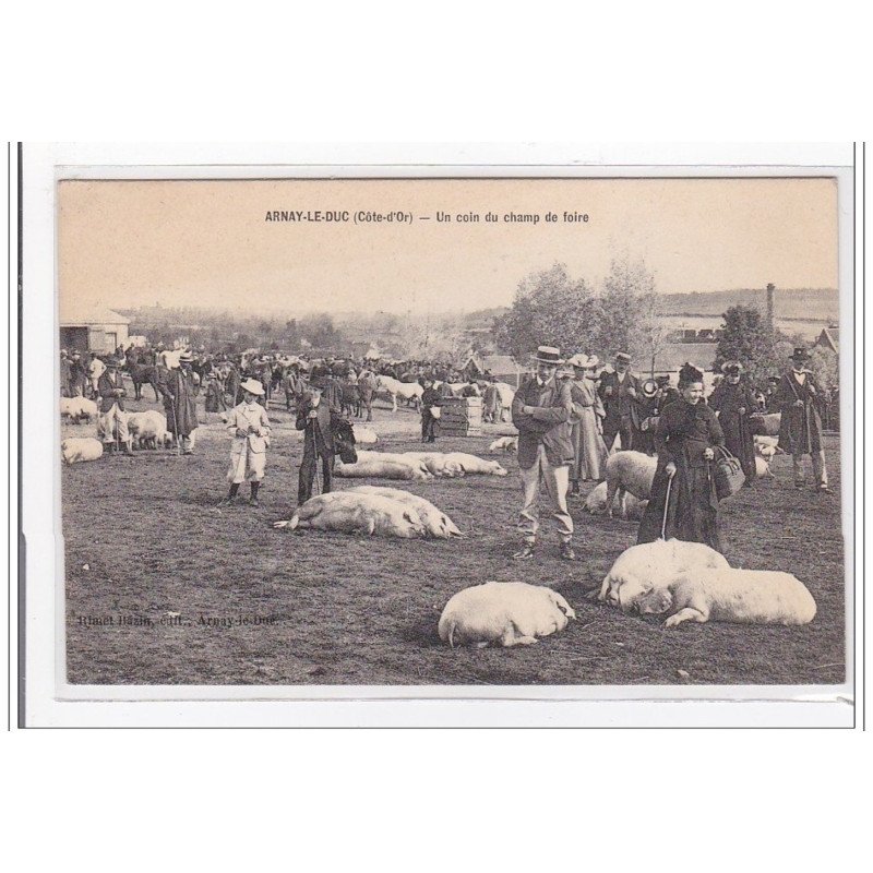 ARNAY-le-DUC : un coin du champ de foire - tres bon etat