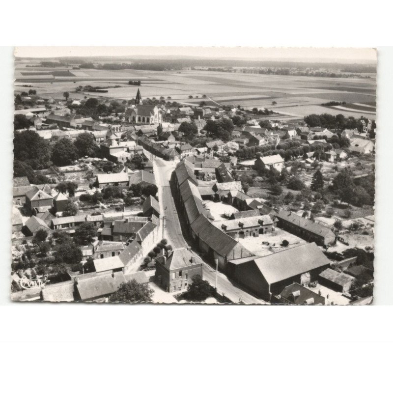 ERCHEU: vue générale vue aérienne 10x15 - très bon état