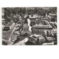 HAM: l'église et le parc delicourt vue aérienne 10x15 - très bon etat