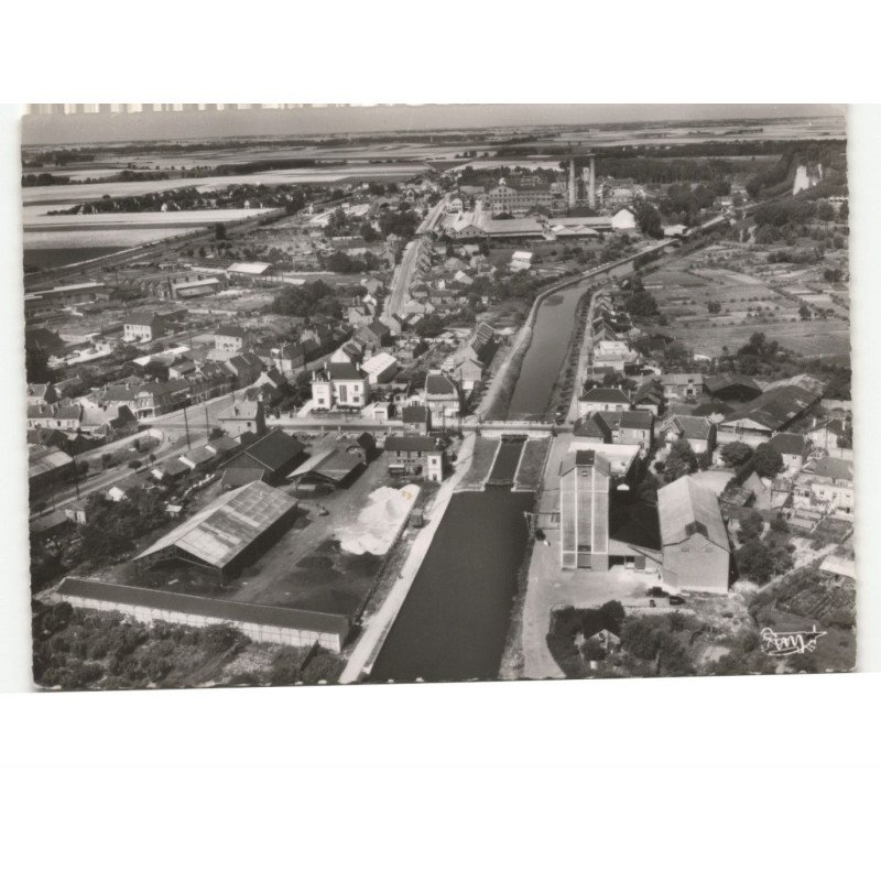 HAM: le canal et la sucrerie vue aérienne 10x15 - très bon etat