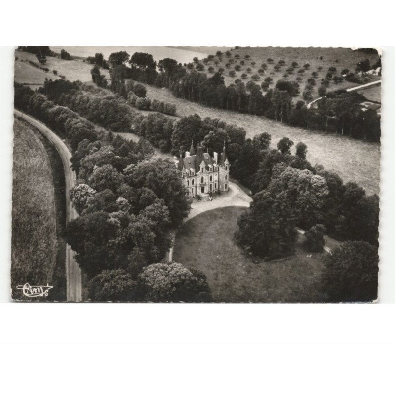 environs de POIX: le château de lachapelle vue aérienne 10x15 - très bon etat