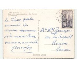 LONG: usine électrique, le barrage vue aérienne 10x15 - etat