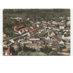 LONGPRE-LES-CORPS-SAINTS: rue de l'ancienne gare vue aérienne 10x15 - très bon etat