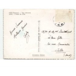 HAM: l'hôtel de ville vue aérienne 10x15 - très bon etat timbre arraché