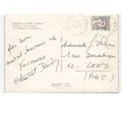 environs de POIX: vue générale le château de lachapelle vue aérienne 10x15 - très bon etat