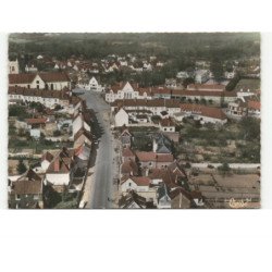 LONGPRE-les-CORPS-SAINTS: rue d'airaines et écoles vue aérienne 10x15 - très bon etat