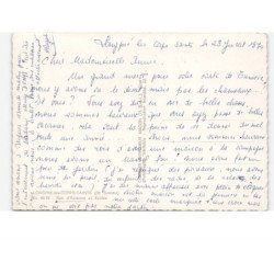 LONGPRE-les-CORPS-SAINTS: rue d'airaines et écoles vue aérienne 10x15 - très bon etat