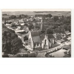 MAILLY-MAILLET: l'église XVe vue aérienne 10x15 - très bon etat