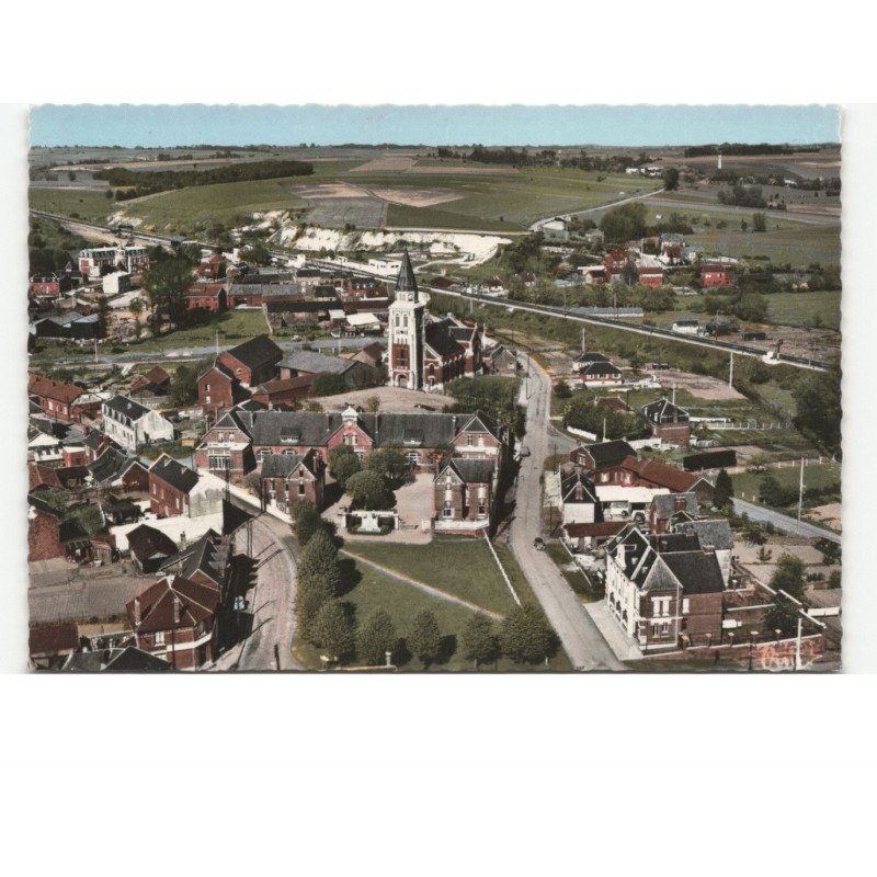 MIRAUMONT: vue aérienne 10x15 - très bon etat