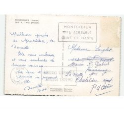 MONTDIDIER: vue générale vue aérienne 10x15 - très bon etat