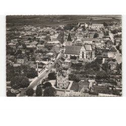 MONTDIDIER: églises saint-pierre et saint-sépulcre vue aérienne 10x15 - très bon etat