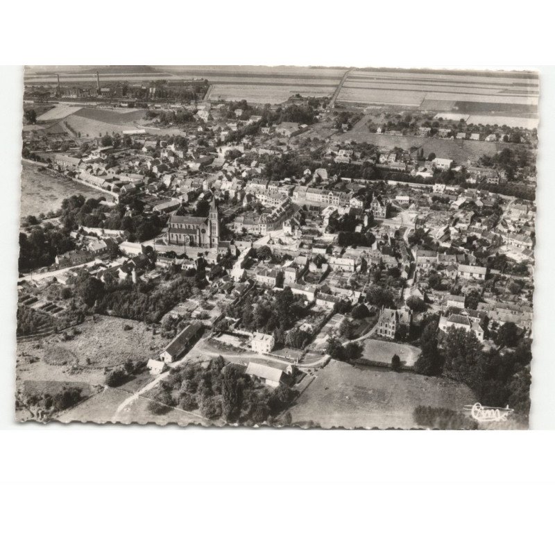 NESLE: vue générale vue aérienne 10x15 - très bon etat