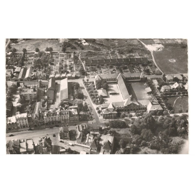 PERONNE: le collège saint-simon vue aérienne 10x15 - très bon etat