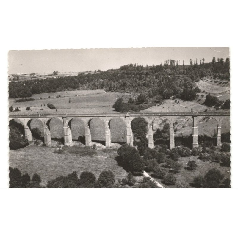 POIX: le viaduc vue aérienne 10x15 - très bon etat
