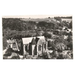 POIX: l'église vue aérienne 10x15 - très bon etat
